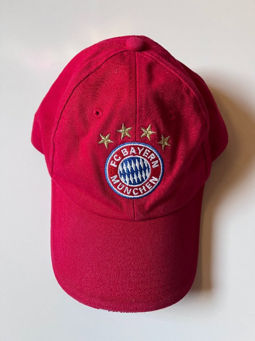 FC BAYERN MUNCHEN Munich Soccer Red Hat Men's Football Cap Germany Adjustable